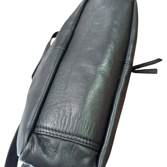 AMSTERDAM HERITAGE Shoulder Bag Black Slouchy Multiple Zippers Bronze Hardware - Picture 13 of 15